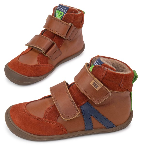 Develab ~ MidCut Klettschuh warm + TEX ~ Cognac