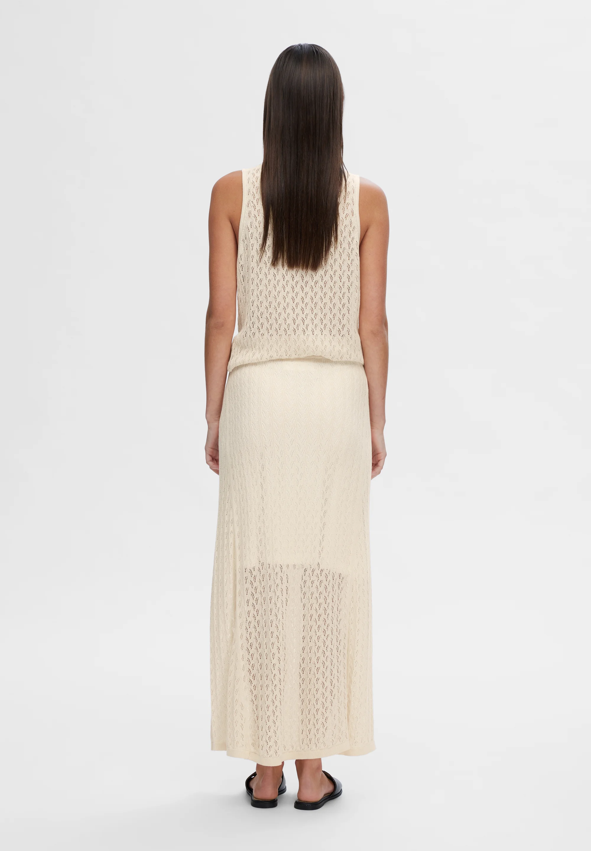 Selected Femme SLFAGNY LONG SKIRT - Falda de campana
