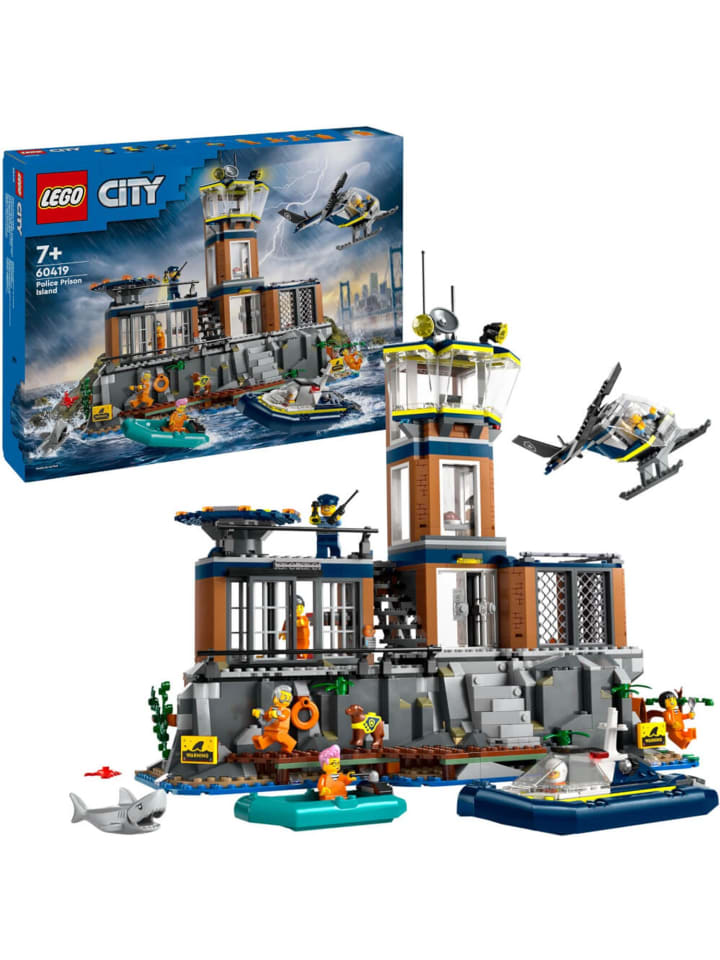 LEGO City Polizeistation auf der Gefängnisinsel in Mehrfarbig ab 7 Jahre günstig kaufen onesize