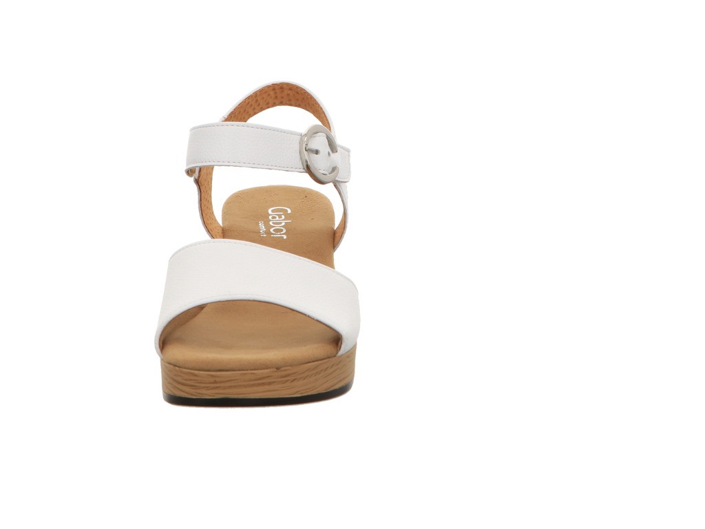 GABOR Komfort Sandalen weiss Gabor Comfort Plateau Sandale 42.071.50