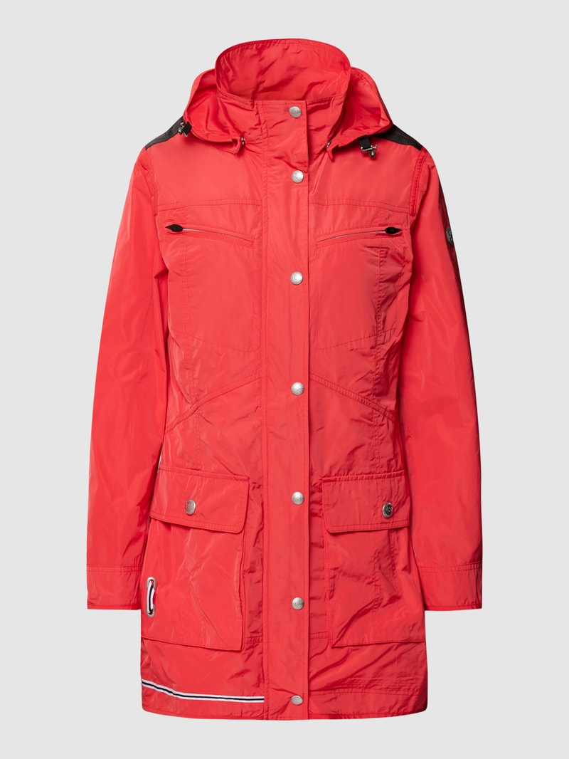 Jacke mit Label-Detail Modell 'ILLUSION' in koralle