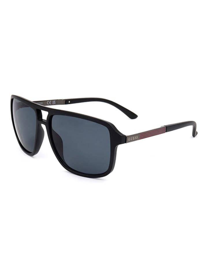 Guess Herren-Sonnenbrille in Schwarz/ Dunkelblau günstig kaufen 58