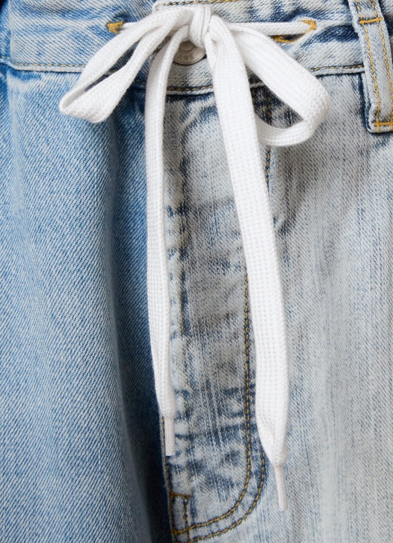 Balenciaga vidēji vidukļa sašaurinātas džinsa bikses ar aukliņu
