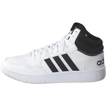adidas Hoops 3.0 Mid Sneaker in weiß