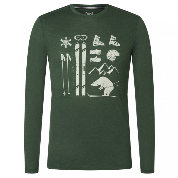 super.natural - Skiing Bear L/S - Longsleeve