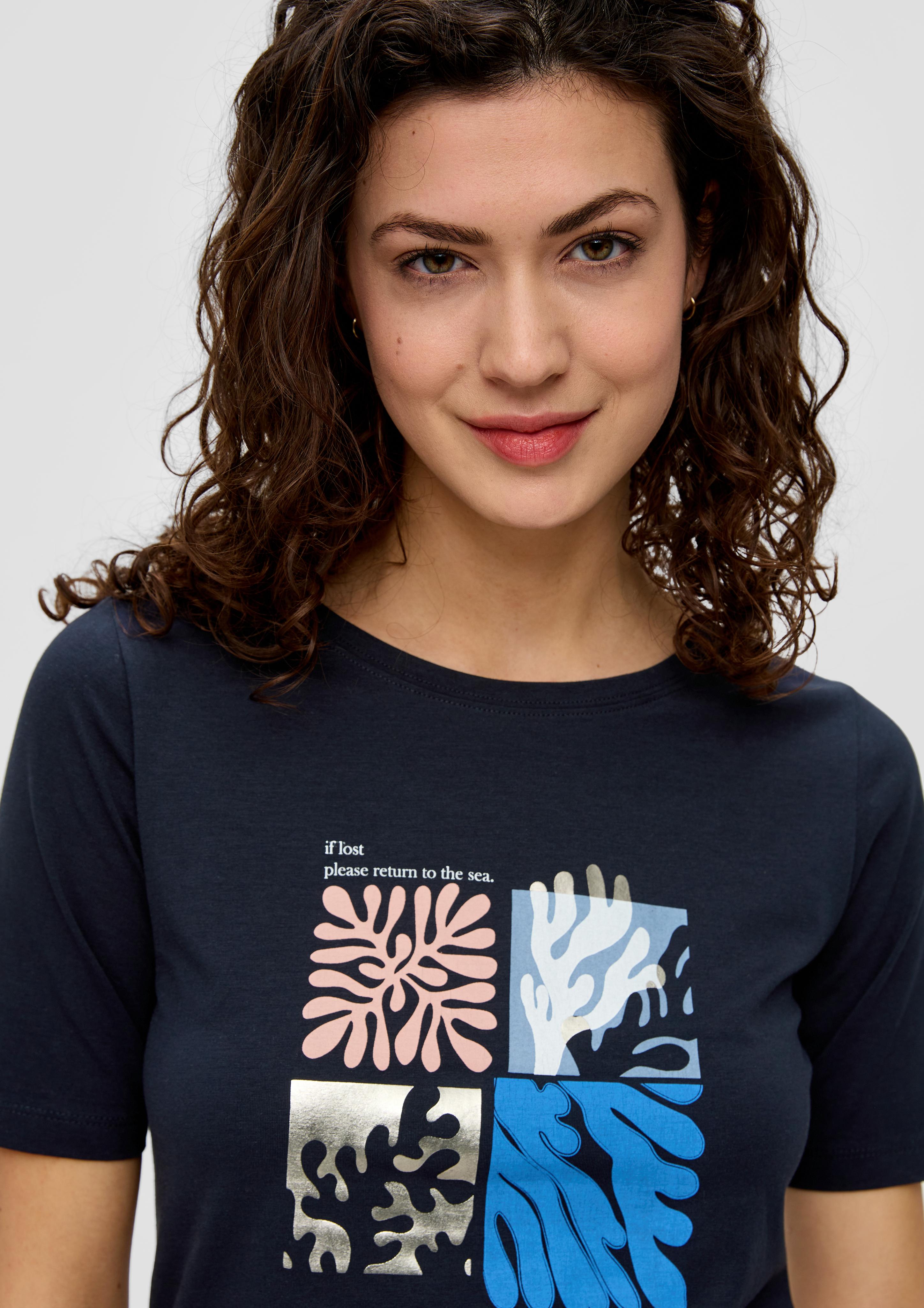 T-Shirt mit Frontprint  2144441-59D0
