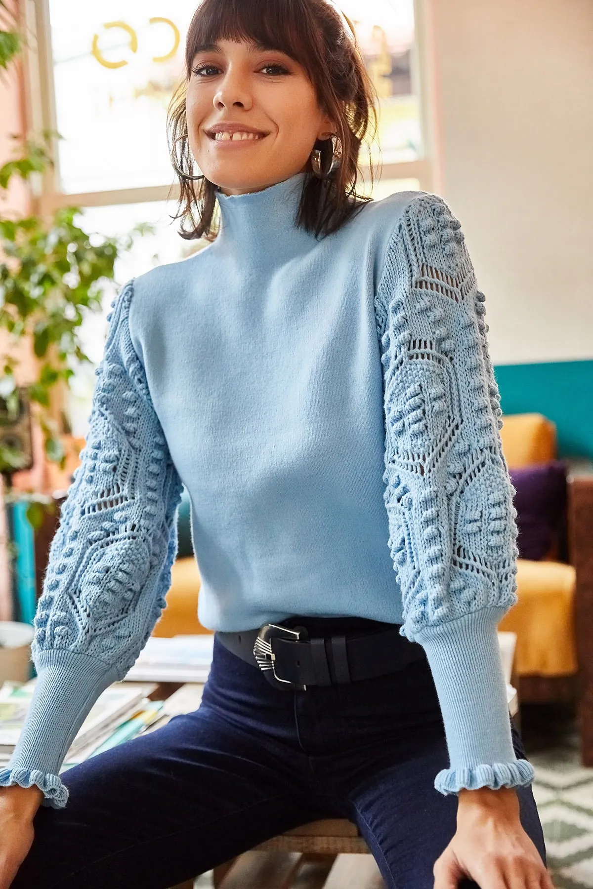 Olalook  Pullover - Blau - Regular Fit