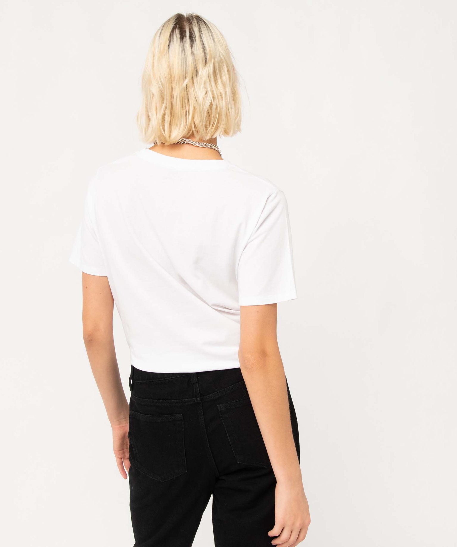 Tee-shirt femme à manches courtes avec motif - Rolling Stones blanc | GEMO