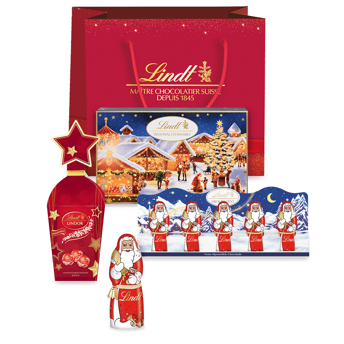 Lindt Klassiker Weihnachtsgeschenkset, 400g