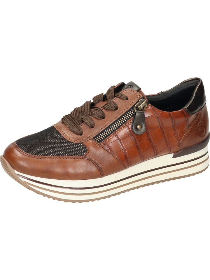 remonte Schnürschuhe in chestnut/schwarz-bronze/mogano günstig kaufen 40