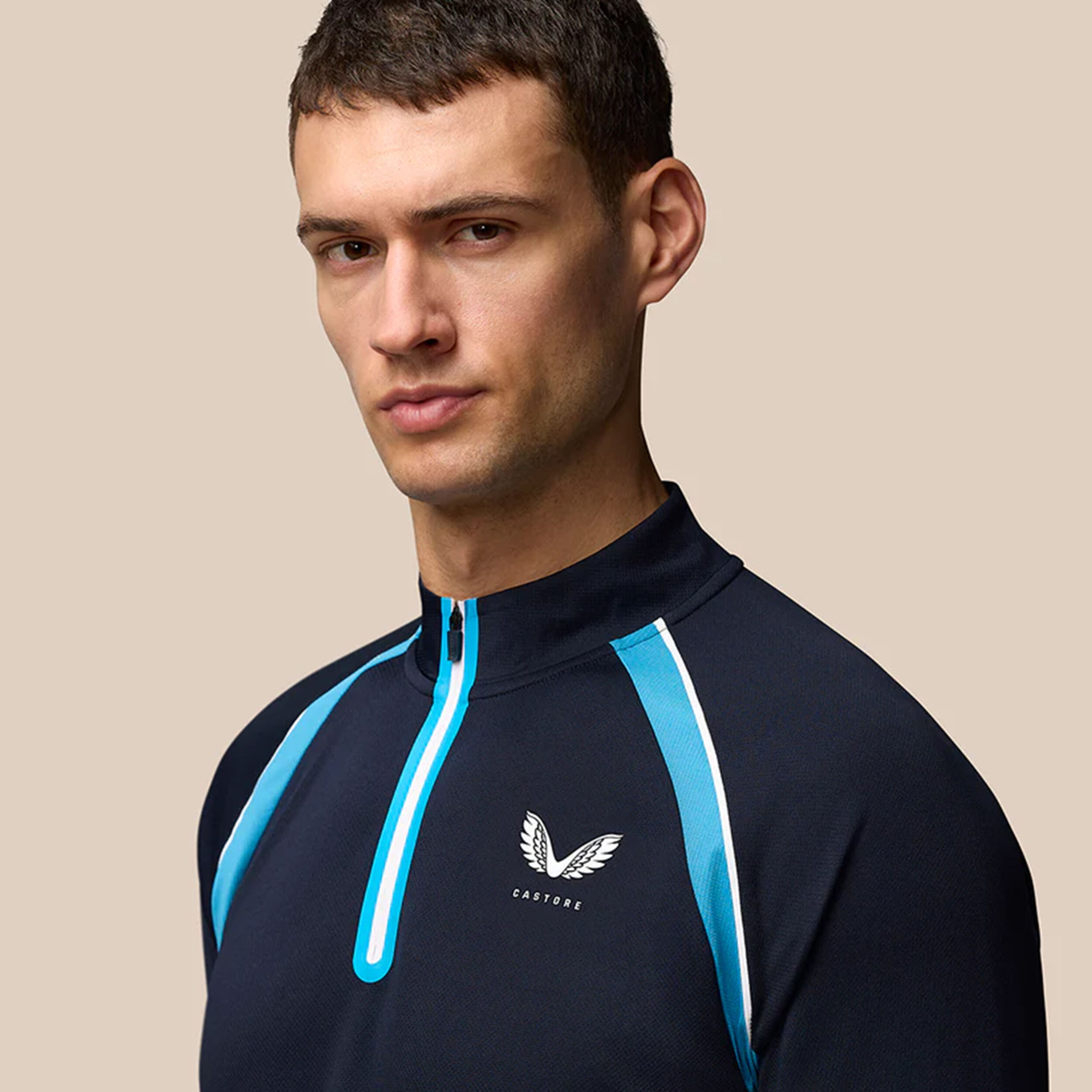 Aeromesh 1/4 Zip Longsleeve Herren - Dunkelblau