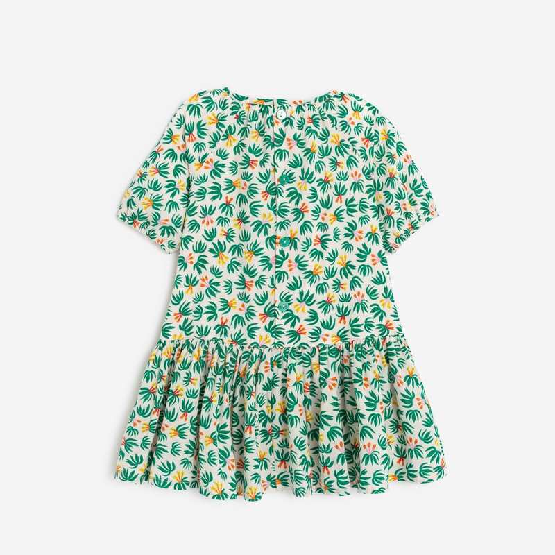 Robe bébé fille vertee à imprimés tropicaux Catimini