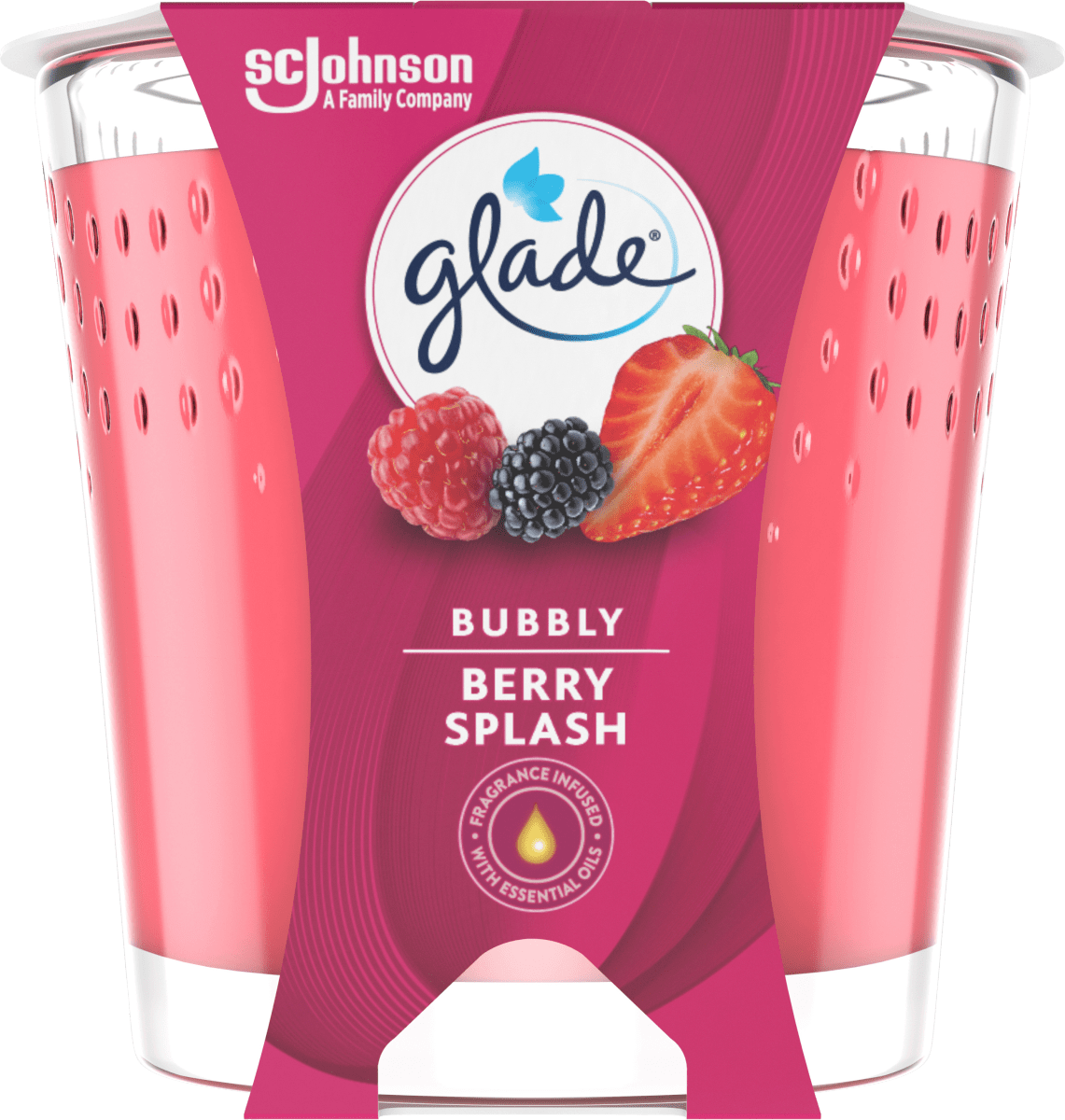 Duftkerze im Glas Bubbly Berry Splash 129g, 1 St