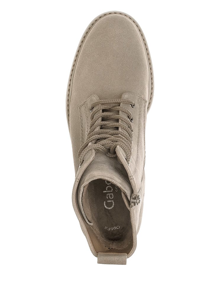 Gabor Leder-Boots in Beige günstig kaufen