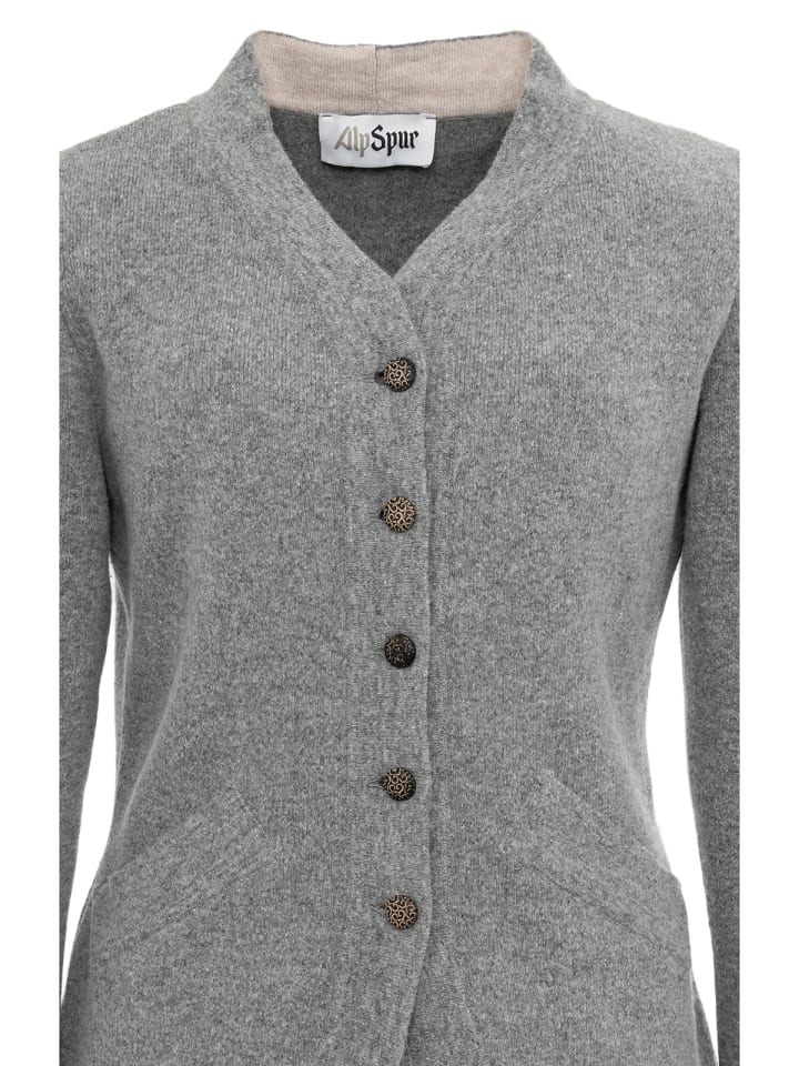 AlpSpur Strickjacke LISA11 in grau günstig kaufen