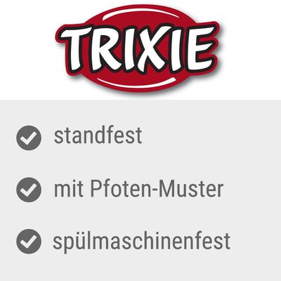 Trixie Keramik Fressnapf mit Pfoten