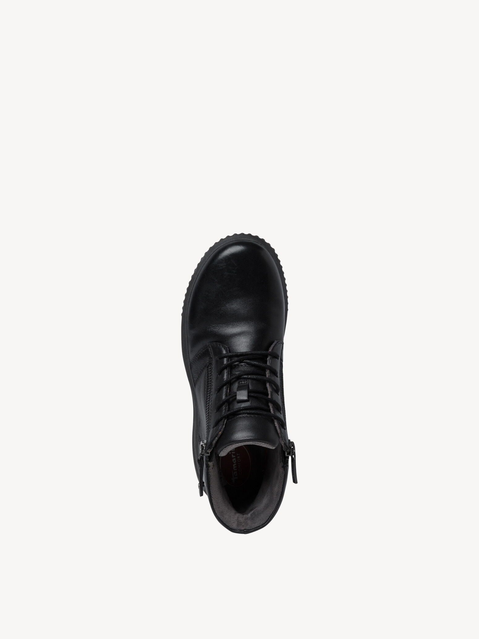 Bottine en cuir - noir