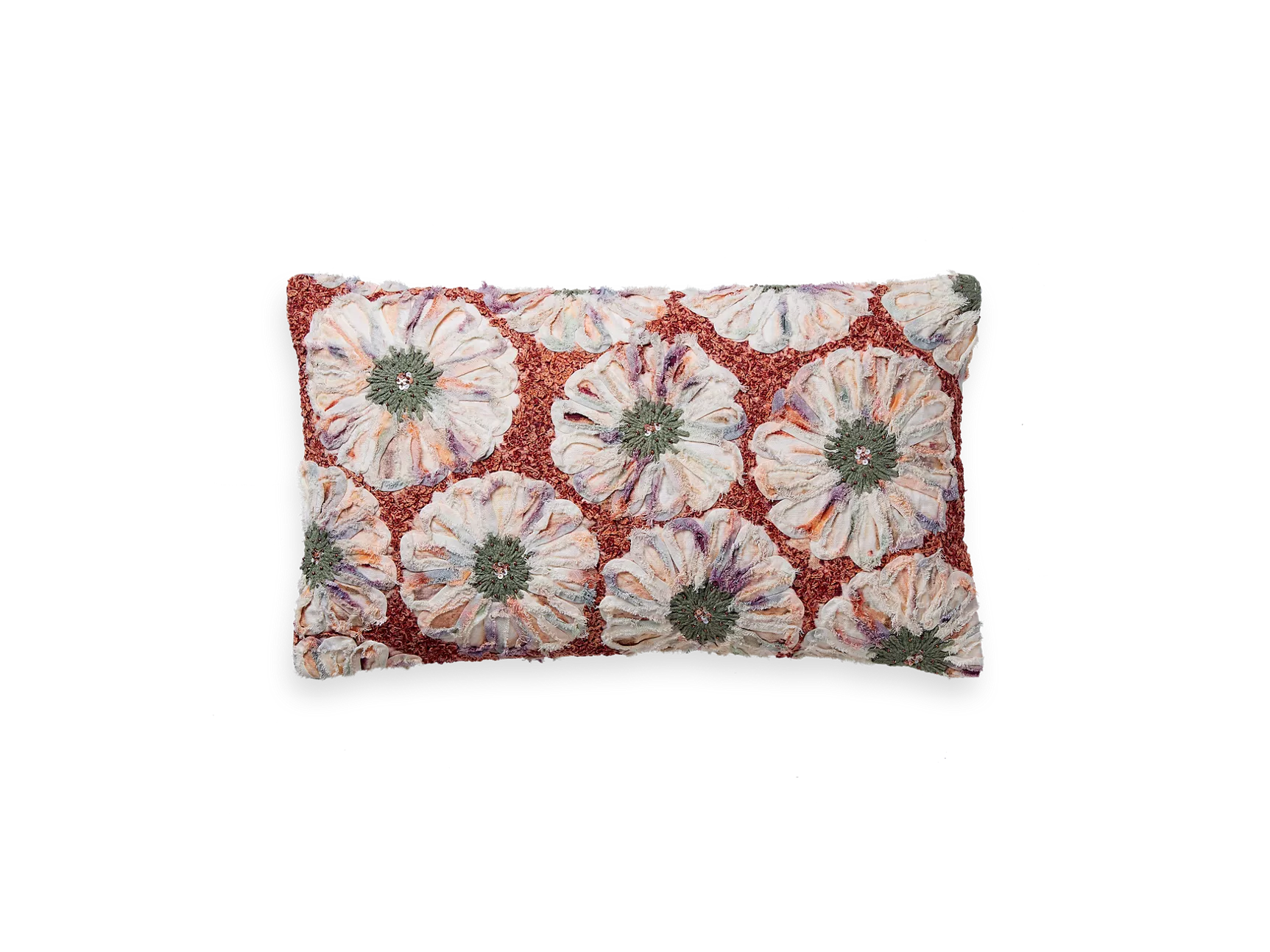 Housse de coussin Punjab Vert Tournesol 50 x 30 cm