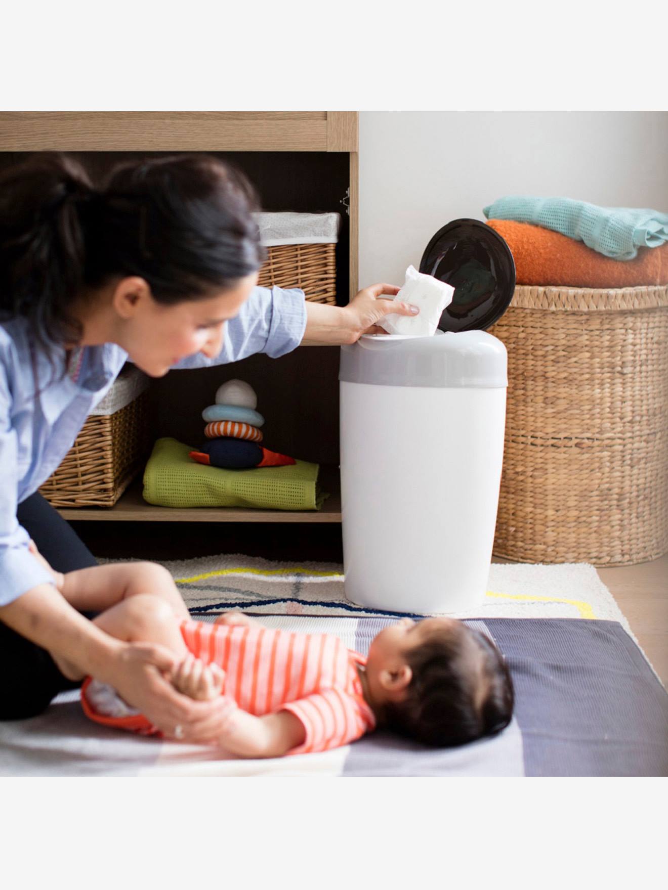 Recharges Simplee x 6 TOMMEE TIPPEE en plastique recyclé gris