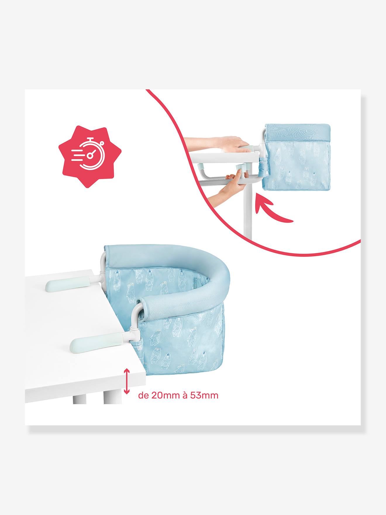 Badabulle Baby Tischsitz BADABULLE - blau