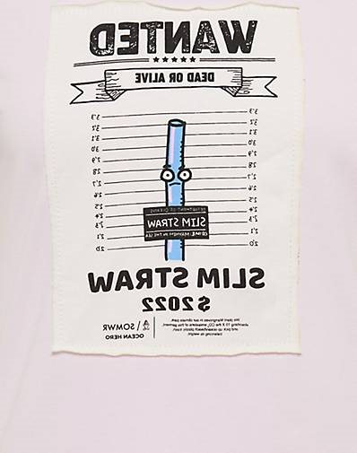 SOMWR T-Shirt T-Shirt With Square Aqua Bottle Print