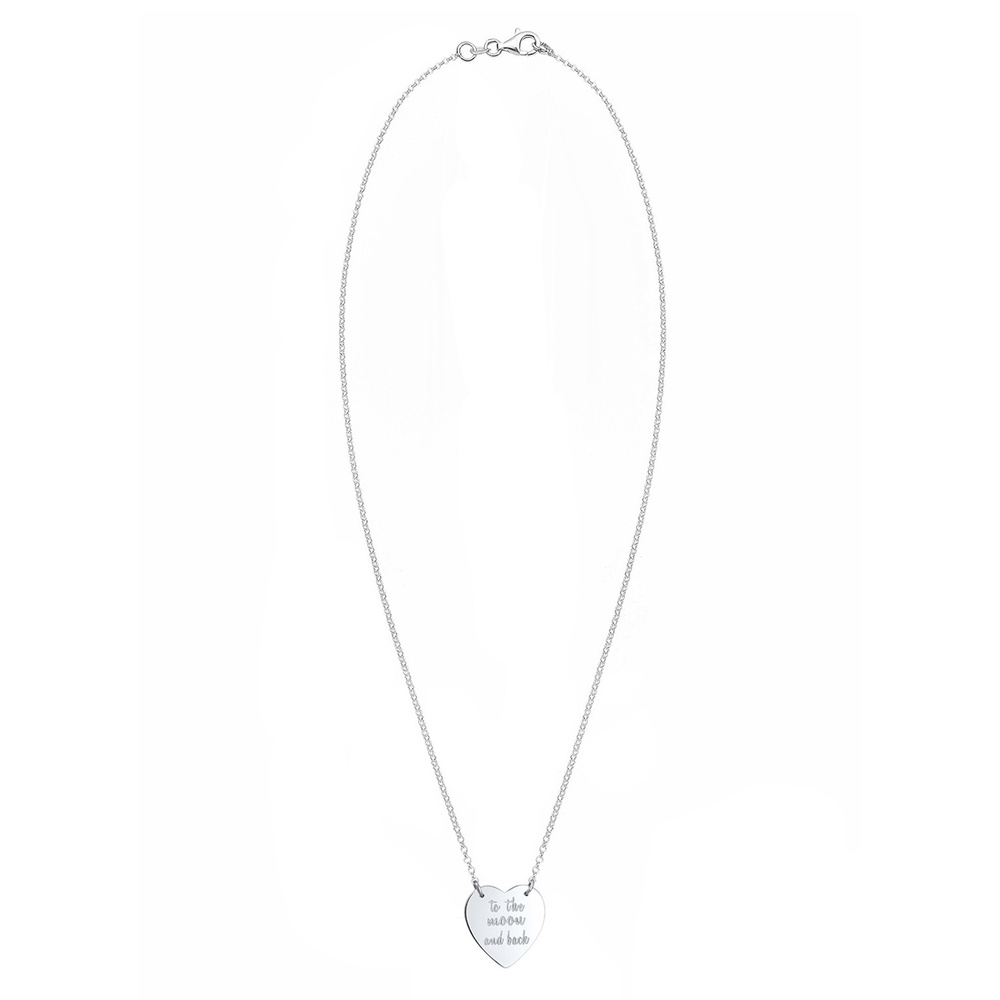 Elli Elli Collier Femme Pendentif Coeur en Argent Sterling 925 Bijoux