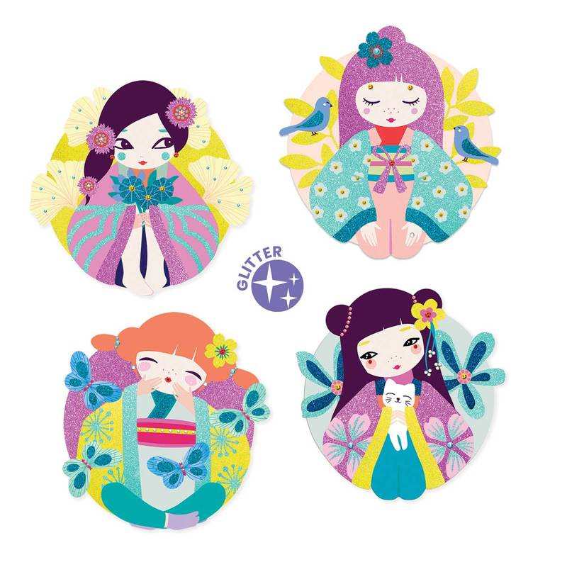 Coffret paillettes et strass Onnanoko Djeco