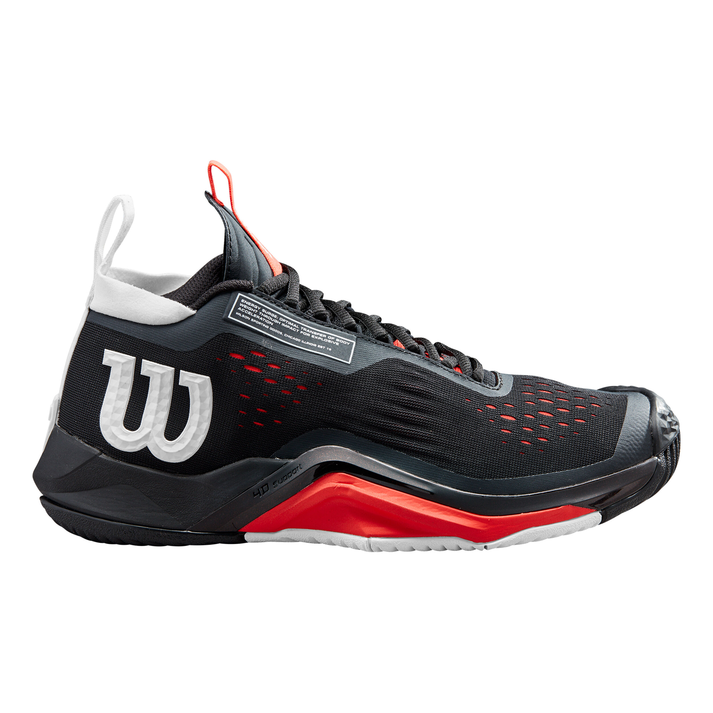 Rush Pro Tour Mid Allcourtschuh Herren - Schwarz, Rot