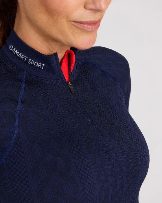 Tee-shirt col zippé Energy 3 Thermolactyl femme