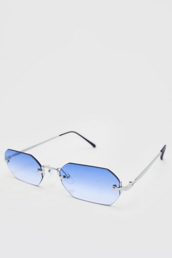 Rahmenlose Hexagon-Sonnenbrille