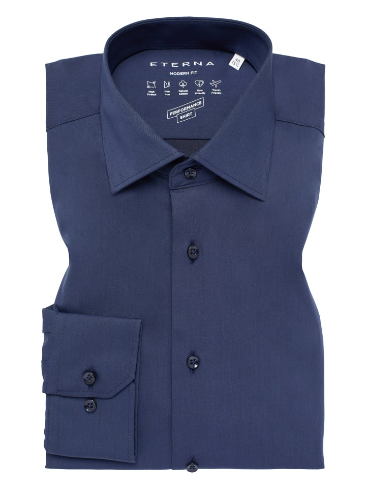 Eterna Hemd MODERN FIT in navy günstig kaufen