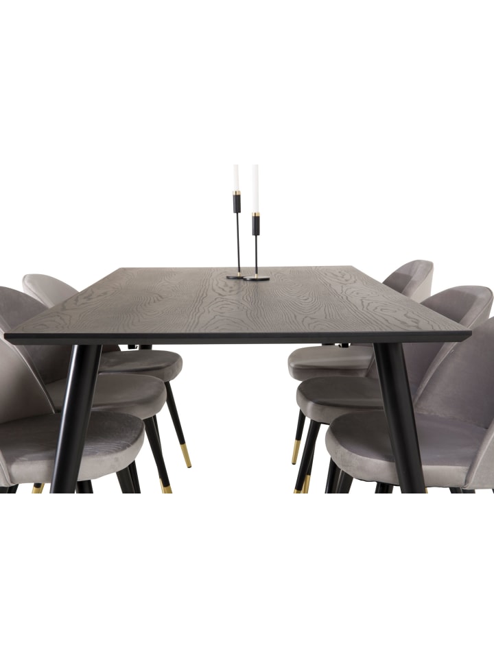 ebuy24 Essgruppe Dipp 61 (7-teilig) Grau 90 x 180 cm günstig kaufen onesize