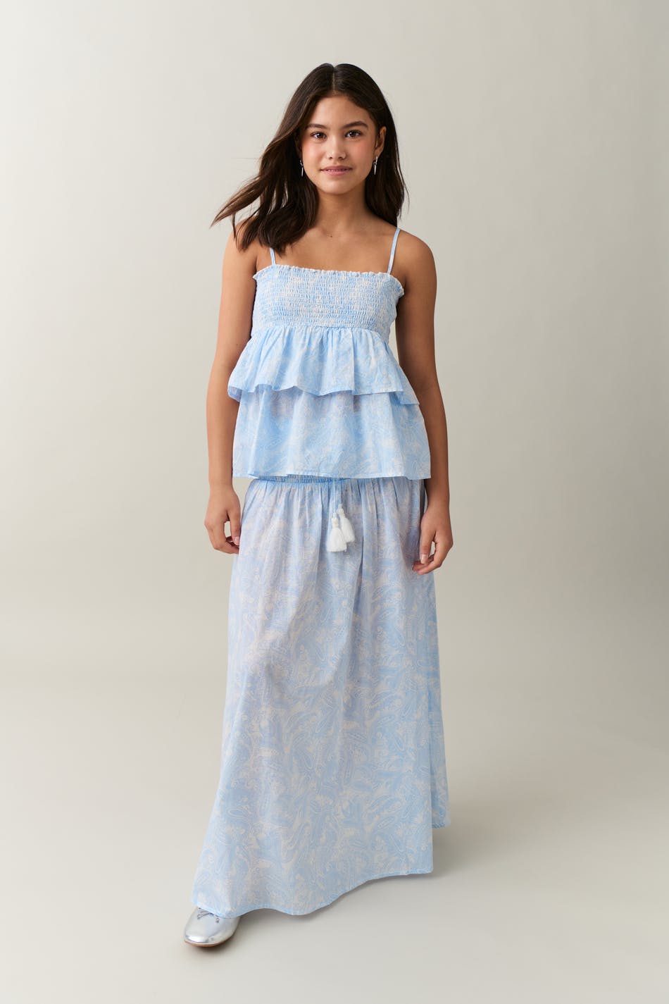 Y boho maxi skirt