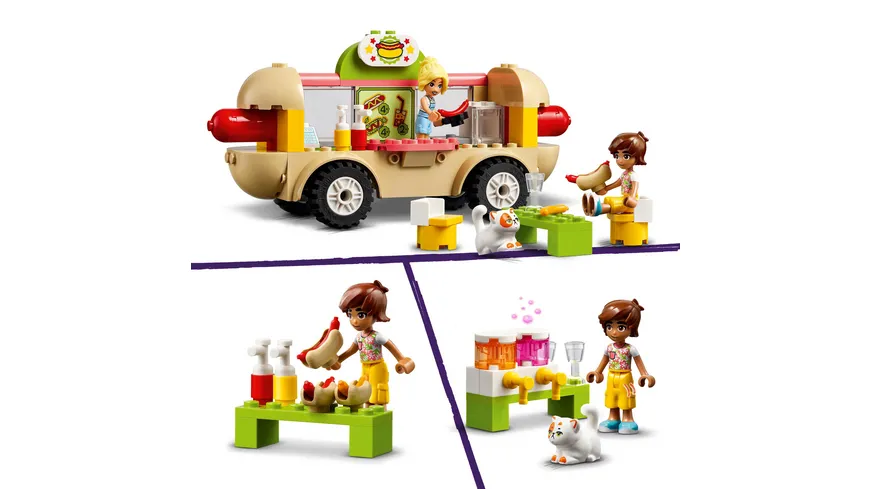 LEGO Friends 42633 Hotdog-Truck Set ab 4 Jahre, Fahrzeug-Spielzeug