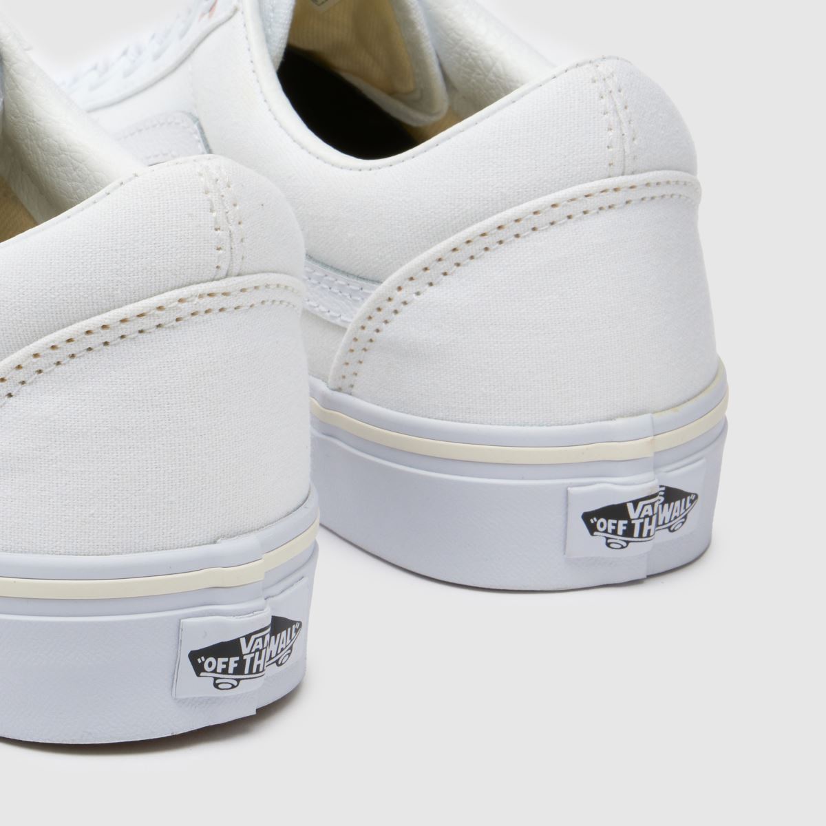Vans Old Skool-sneakers i vitt och rosa