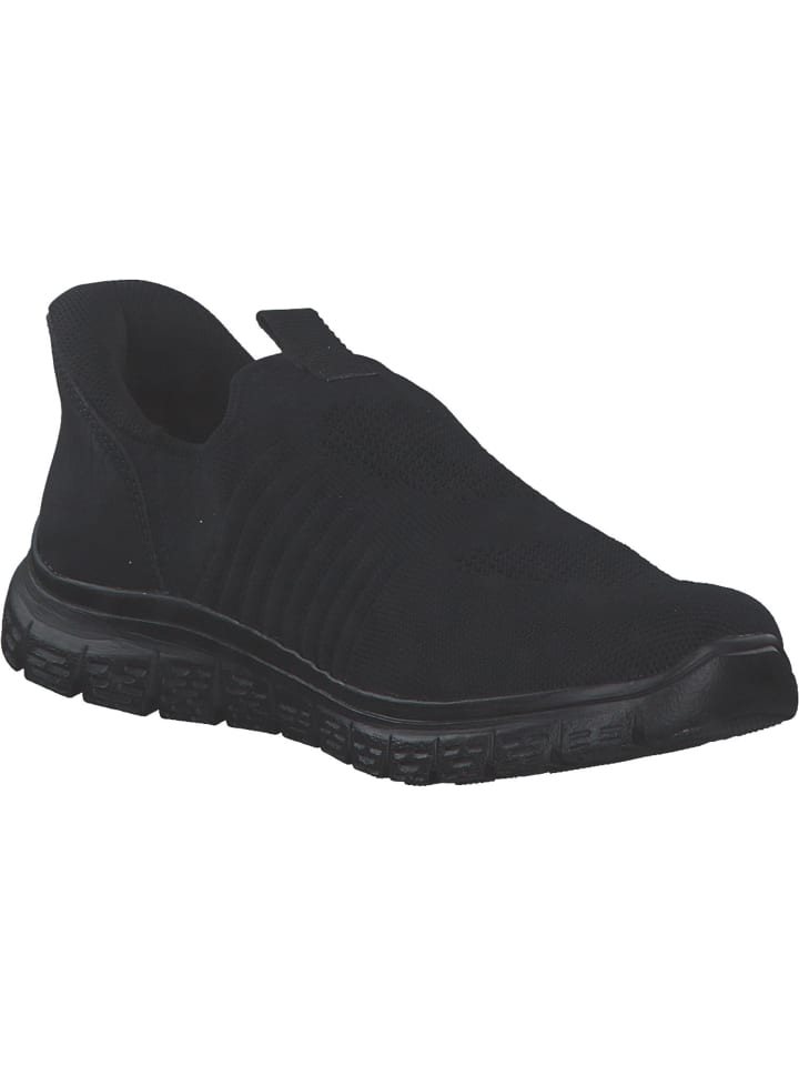 rieker Sportliche Slipper in schwarz/schwarz günstig kaufen