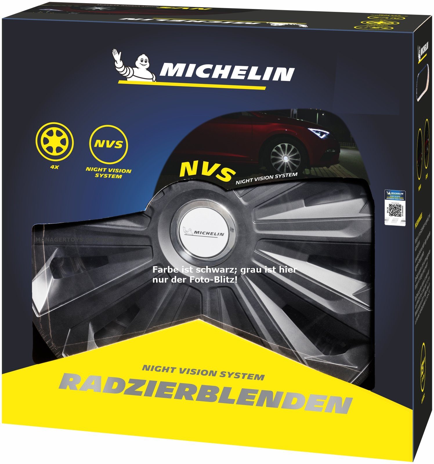 Michelin Radkappen Vier Stück FABIENNE 16 zoll Radkappe Radzierblende universal 4er Set