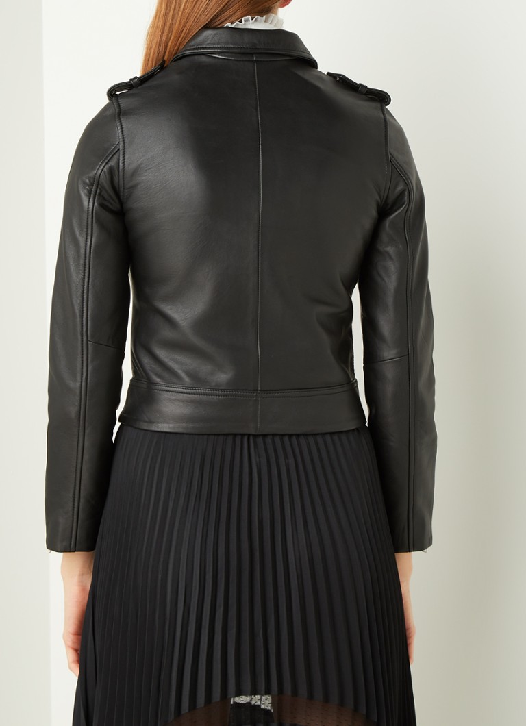 Jacheta Moto Claudie Pierlot Stretch Fermoar