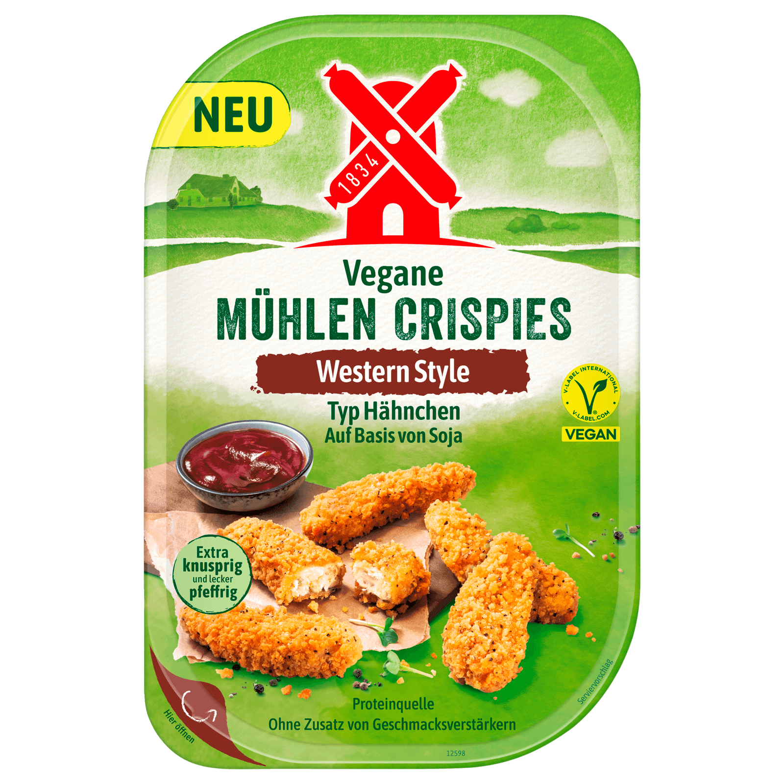 Rügenwalder Mühle Mühlen Crispies Western Style vegan 180g