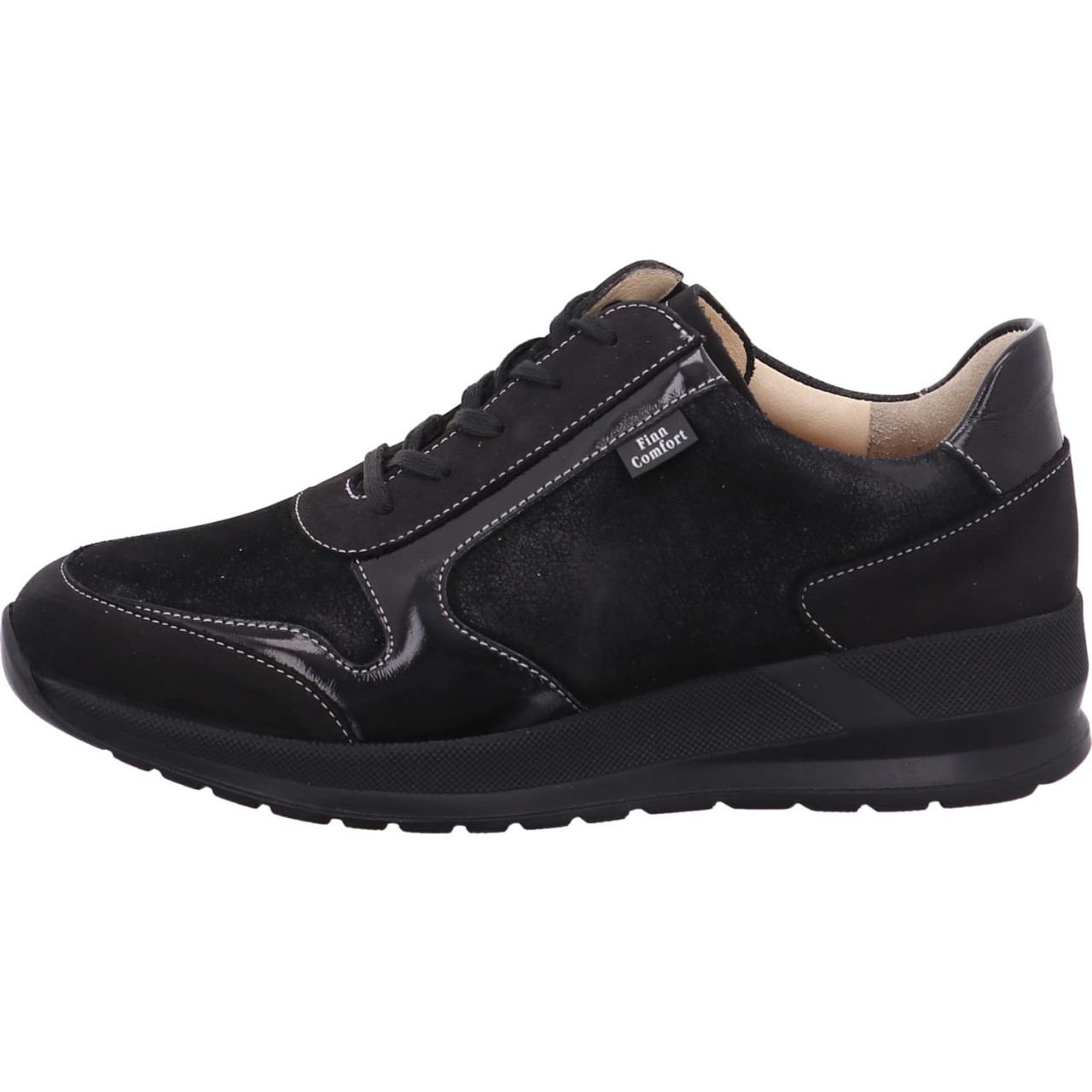 FINN COMFORT Freizeit Schnürer schwarz Mori schwarz