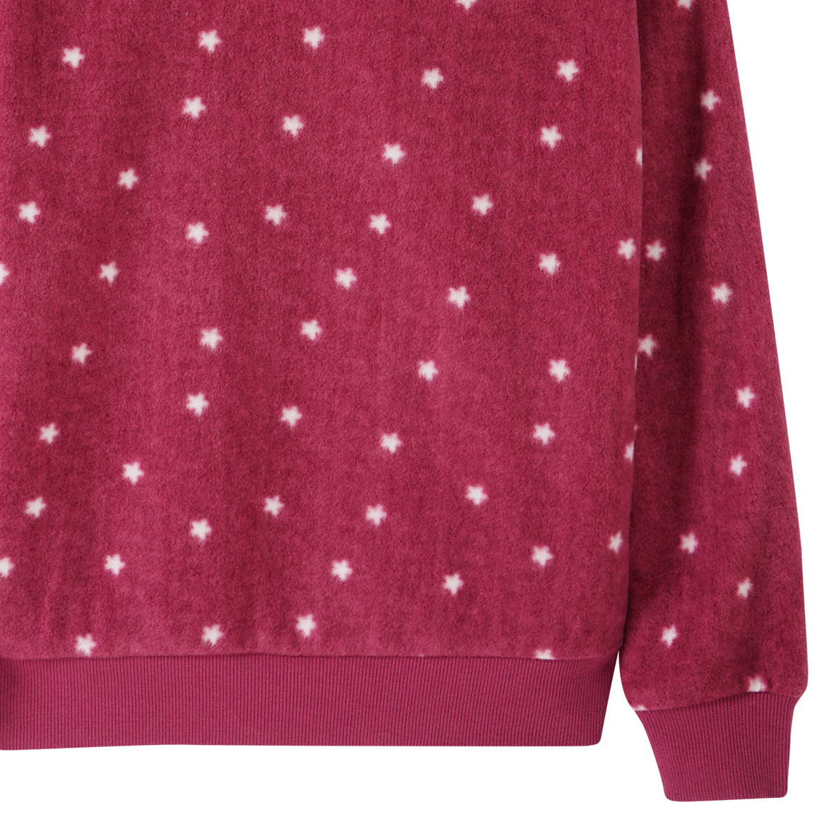 Mädchen Fleece-Hoodie mit Sternen