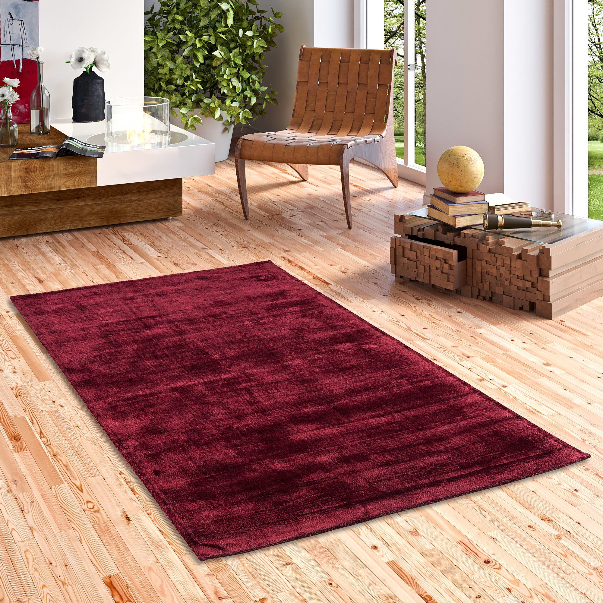 Designteppich Luxus Designer Teppich Roma, Pergamon, Rechteckig, Höhe: 12 mm