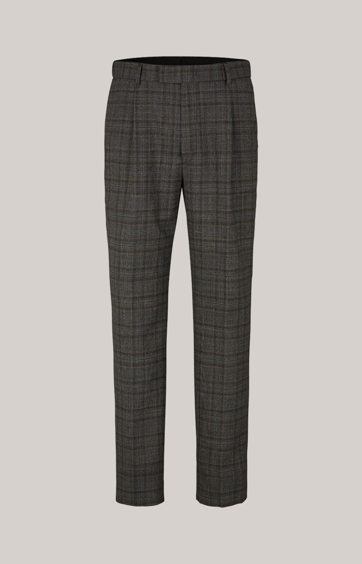 Baukasten-Hose Bird in Grau kariert