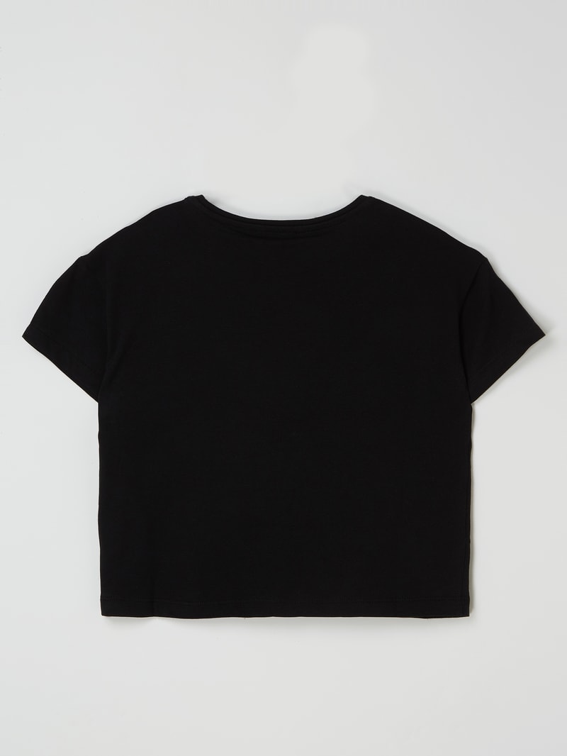 Boxy Fit T-Shirt aus Bio-Baumwolle in schwarz