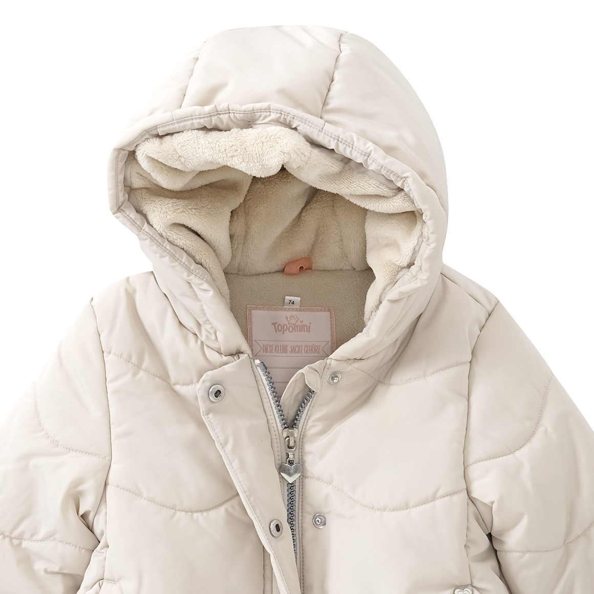 Baby Steppjacke mit Wellensteppung