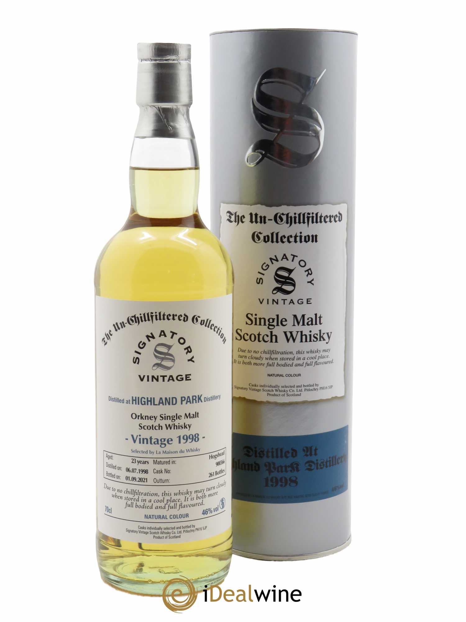 Whisky Highland Park 23 years Conquête Single Malt Gordon & Macphail  1998 - Lot de 1 Bouteille