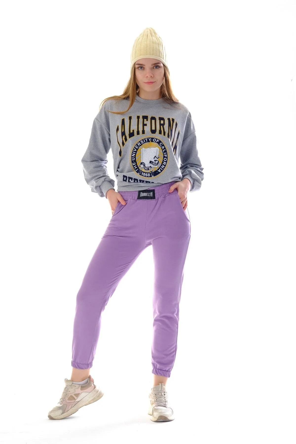 MOONBULL  Jogginghose - Lila - Slim