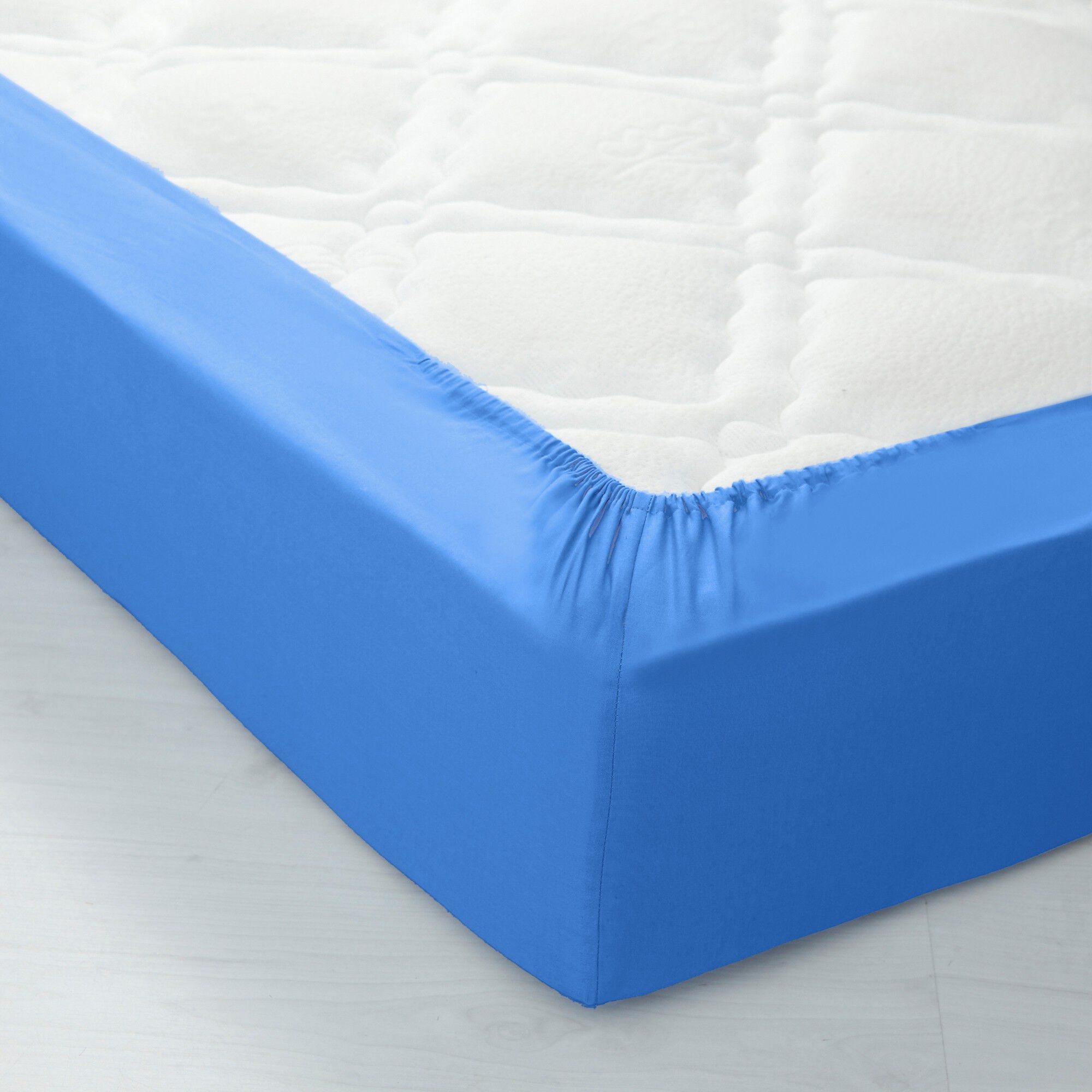 Linge de lit uni polyester-coton Colombine