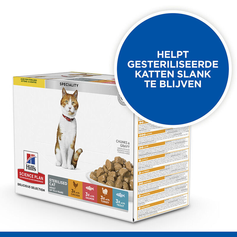 Hill's Nassfutter Hill's SCIENCE PLAN Sterilised Cat Adult Multipack 24x85 g