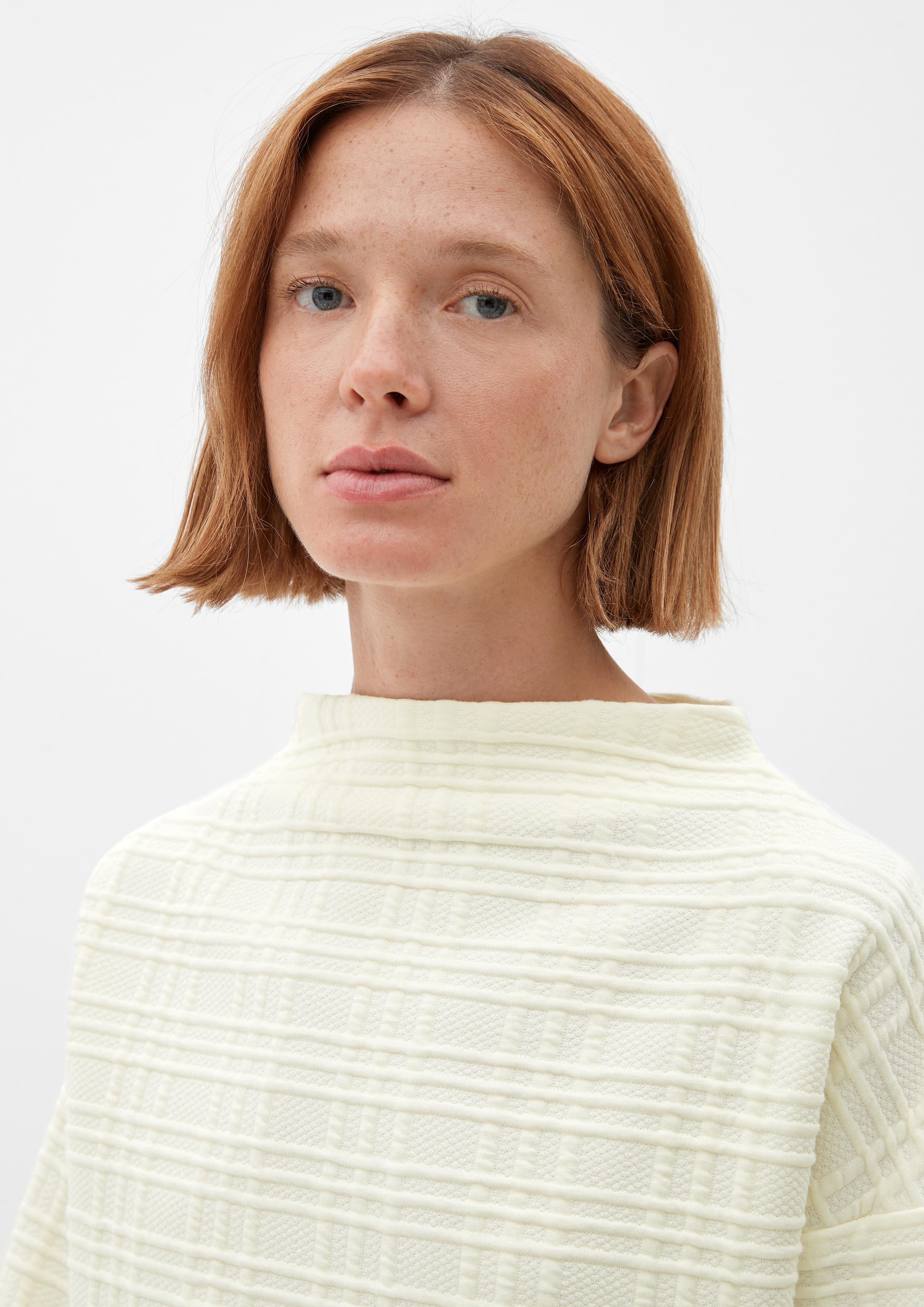 Sweatshirt aus kariertem Jacquard  2121844-0200